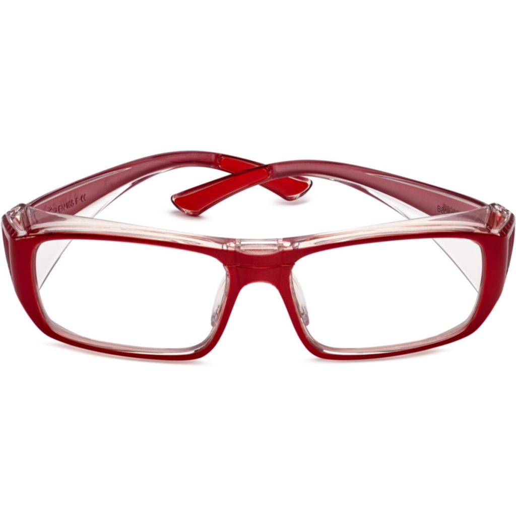 Red Spectacles Small Size 110 – Bolle B808 Certified Prescription Safety Glasses Small Sized Red ...